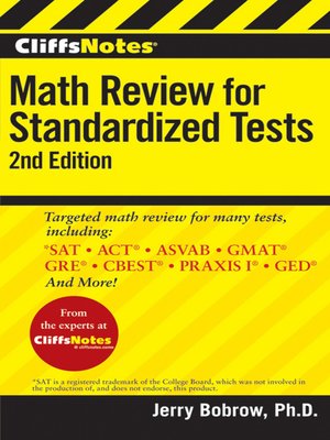 cover image of CliffsNotes Math Review for Standardized Tests